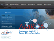 Tablet Screenshot of amroa.org.au